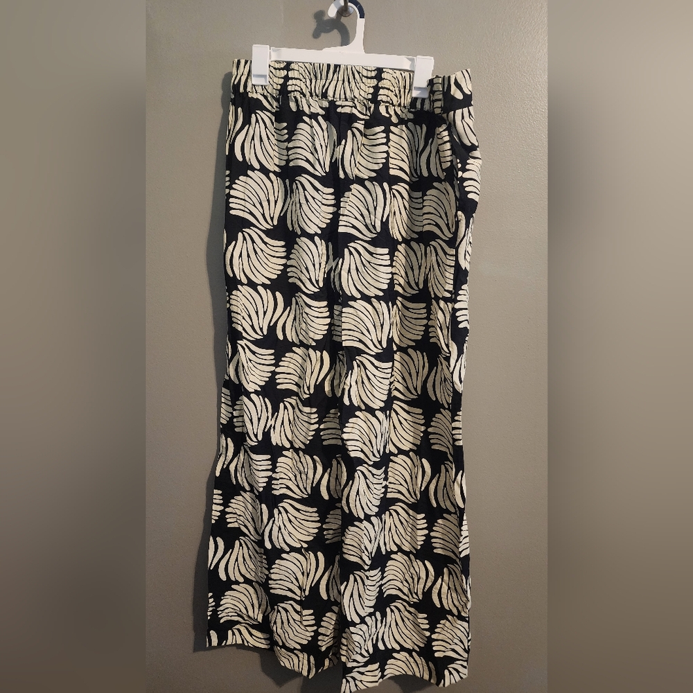 a new day Black and White Wide Leg Pants